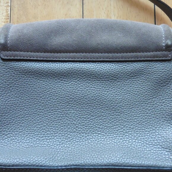 Kate Spade Michela Lewis Drive Suede/Leather Crossbody Purse Bag in Haregrey - Picture 3 of 6